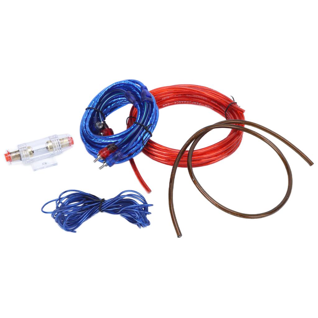 Amplifier Power Wire Kit Set Installation Wiring Amp Ground Line for Car Horn Subwoofer