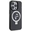 Karl Lagerfeld KLHMP15LHMRSKCK iPhone 15 Pro 6.1" Black/black Hardcase Ring Stand Karl&Choupette MagSafe