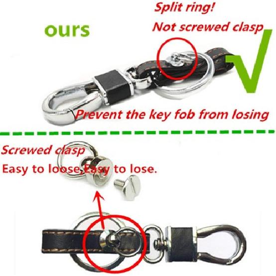 Leather Key Fob Case Cover Compatible with Camaro Cruze Equinox Impala Malibu