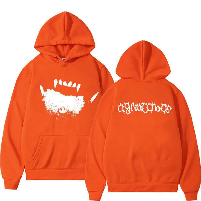 Ken Carson Agc tatsächlichen Hass TeenHoodie L оранжевый