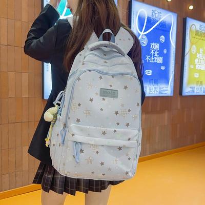 Five-pointed Star Backpack Large Capacity Printed Backpack Student Schoolbag