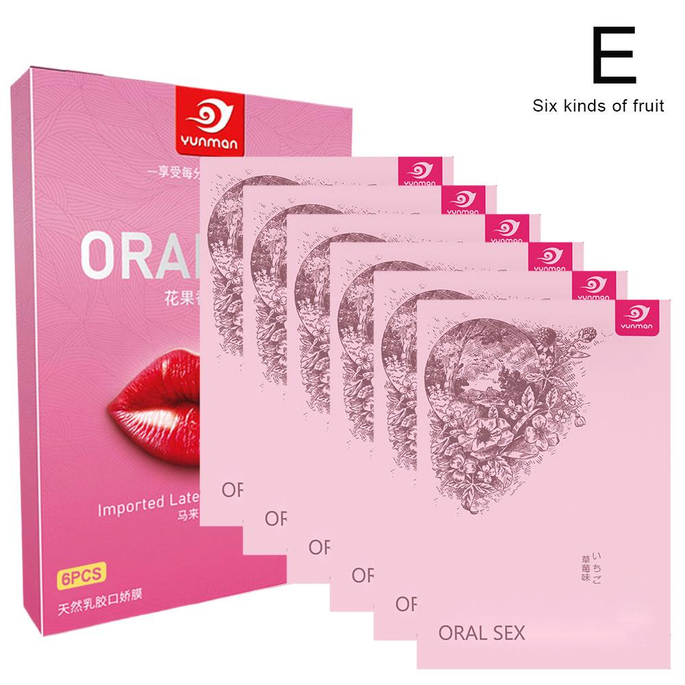 6pcs Ultra-thin Soft Oral Sex Simulation Masturbation Film Set Adult Toys for Vagina Anus Oral Pleasure