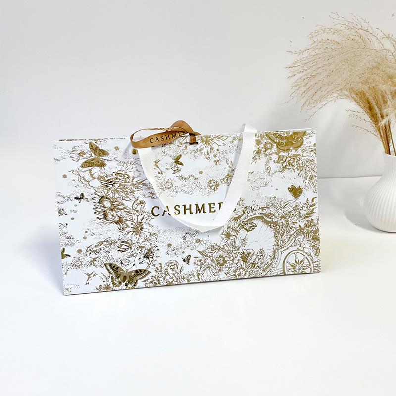 Silk Scarf Gift Set with Tote and Gift Box - Perfect for Weddings, Customizable with Logo