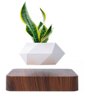 360Automatic Rotation Magnetic Floating Flower Pots Levitating Plant Pot Levitation Smart Flower Pot for Plants Home Decoration