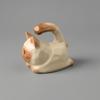 HandCarved Cat Figurine Oak Wood Mini Wooden Statue Faceted Surface Decor for Tabletop, Car