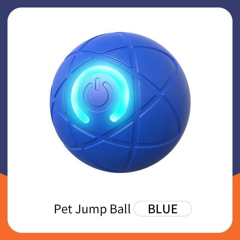 Pet Toy Ball Automatic Moving Dog Toy Ball Smart USB Jumping Rotating Electronic Interactive Dog Chew Toy Ball for Puppy Product