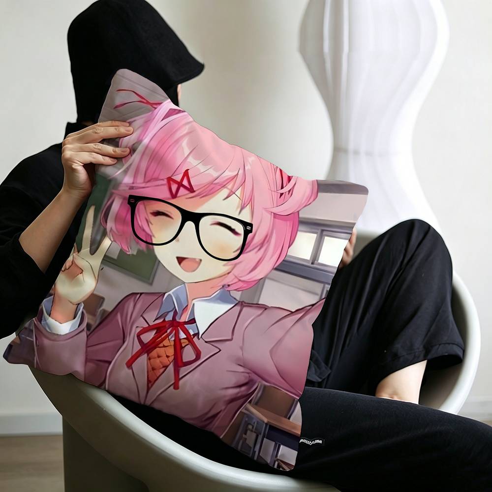 Natsuki Doki Doki Pillow Gift Home Office Decoration Bedroom Sofa Car Cushion Cover case x