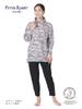 Repose Time Long Sleeve Plus Loose Cute Peter Garden Print Authentic Cotton Absorbent Women's Pajamas, Sizes, Loungewear, Fit, Rabbit™ Pajamas, Blend,
