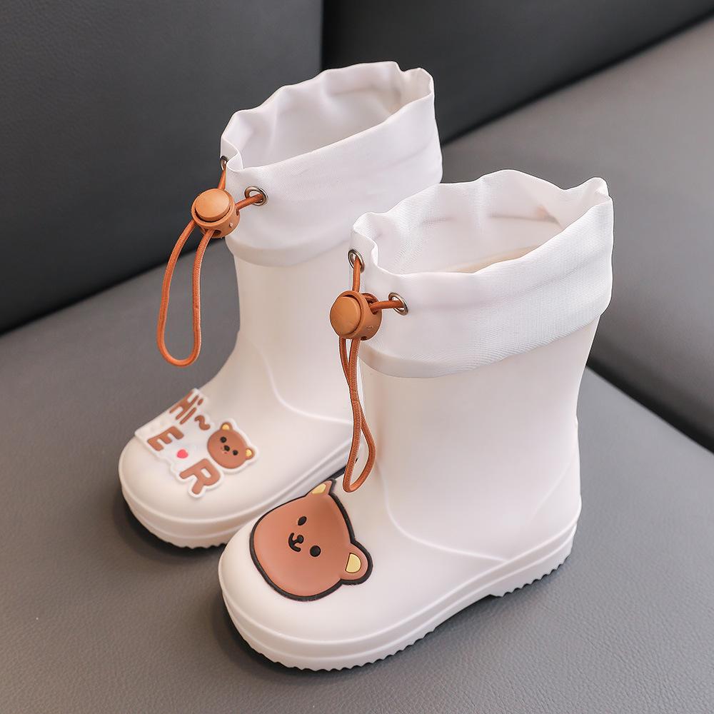 Kids' Cartoon Rain Boots - Non-Slip High-Top Waterproof Shoes for Boys & Girls Ages 2-9