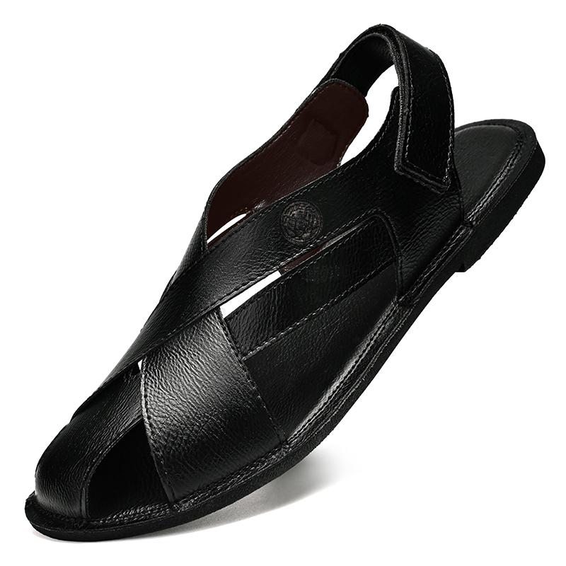 CLOHOO Casual Men's Sandals Comfortable Simple Light Anti Slip Beach Slippers Fashion Trendy Soft Sole Light Summer Men Shoes