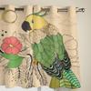 Lovely Parrot Exquisite Style Luxury Window Curtain for Living Room Bedroom Home Decor Kitchen for Window Drapes