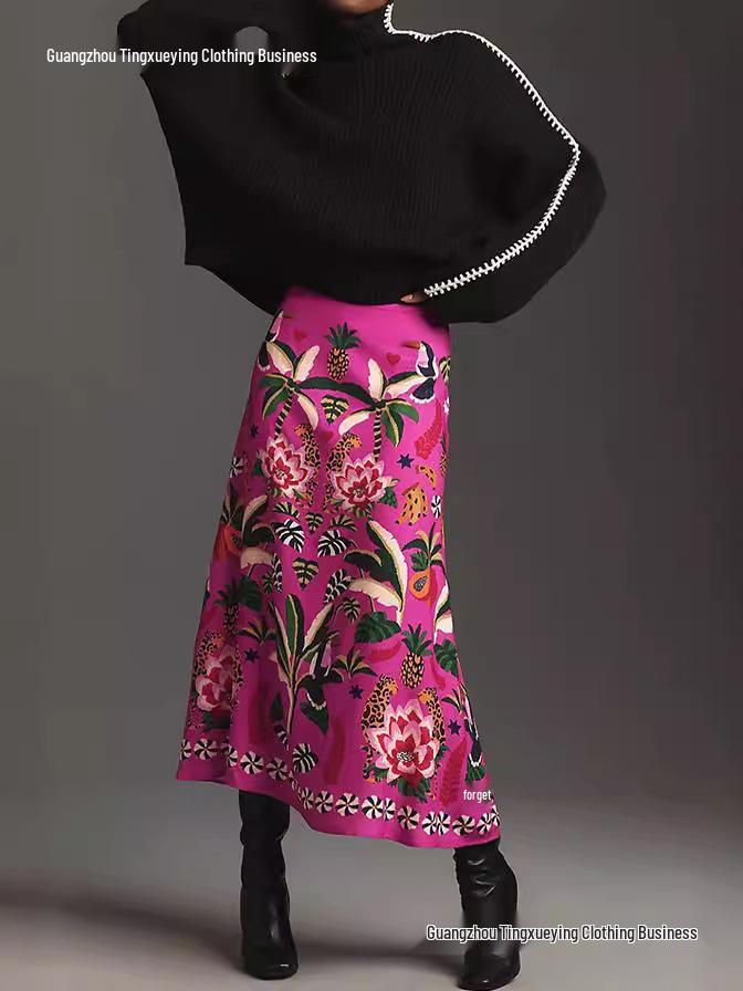Spring-Summer Retro Street Skirt for Women