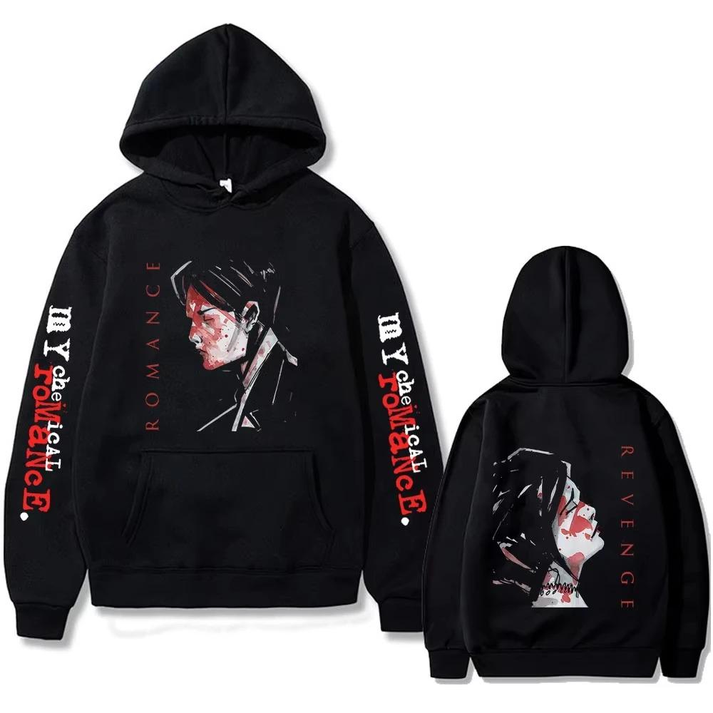 2026 My Chemical Romance Band Hoodie Three Cheers for Sweet Revenge Print Pullover Hoodies Herren Damen Rock Punk Emo Kapuzenpullover