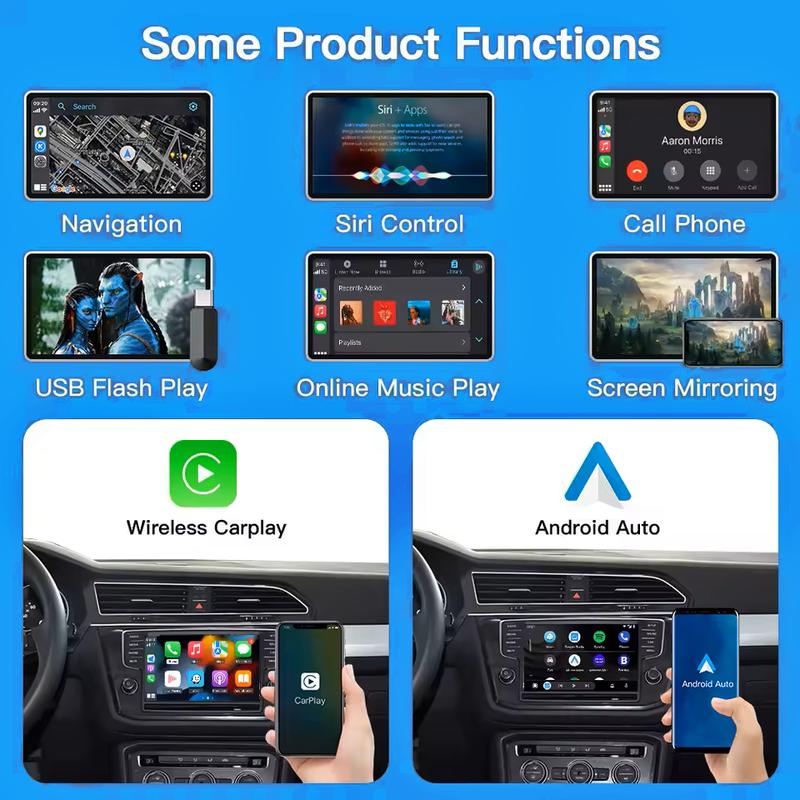 CARABC Wireless Carplay Android Auto Mirror Link For VW Volkswagen Skoda Octavia A5 Golf 7 Polo Passat B8 With MIB MIB2 System