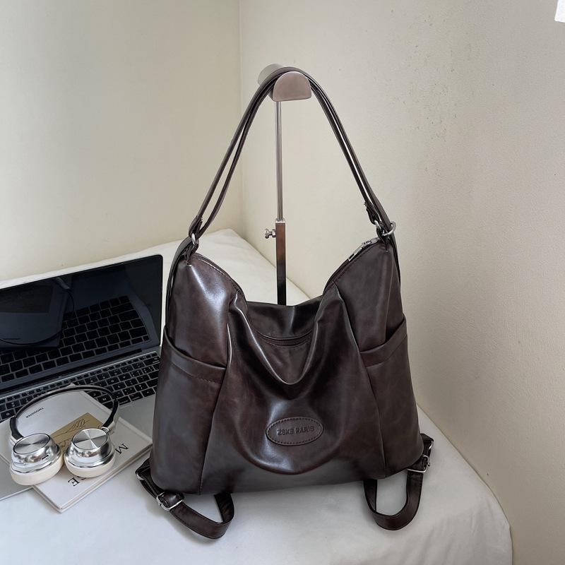 

2025 новый рюкзак для通勤 большого объема, ретро, повседневный, уличный тренд, на плечо, для путешествий, сумка-тоут, женский