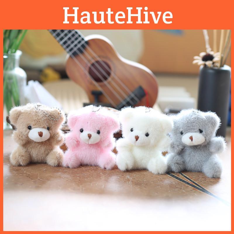 Rabbit Bear Cute Bunny Plush Keychain Pp Cotton Kids Adults Decoration Backpack