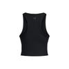 Under Armour Meridian Solid Color Round Neck Sleeveless Tank Top Women Tops Black 1384008-001