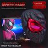 Electric Cosplay Full‑Face Mask, Spider‑Pattern Headgear With Movable Blinking Eyes, Halloween Party Costume Prop Toy