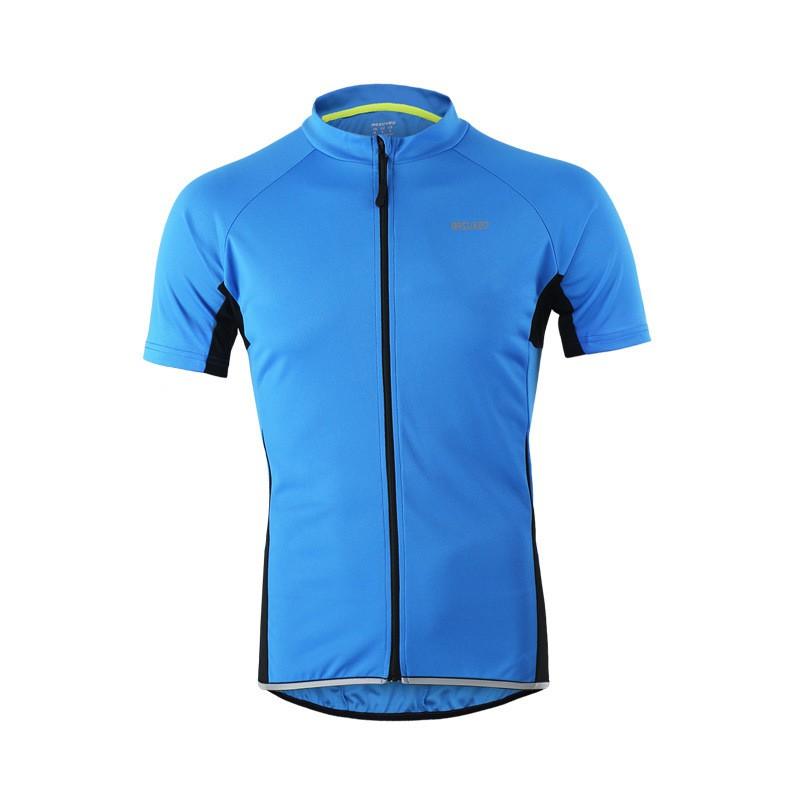 Maglia da Ciclismo Uomo Asciugatura Rapida Traspirante Assorbi Sudore Manica Corta Maglia da Bici Abbigliamento Sportivo