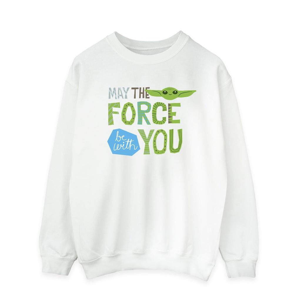 Star Wars Mens The Mandalorian May The Force Be With You Sweatshirt