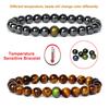 Hematite Temperature Sensing Bracelets Women Natural Stone Beads Changing Color Bracelet Men Mood Emotion Feeling Change Jewelry