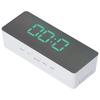 LED Spiegel Wecker Digitaluhr mit Schlummermodus für Schlafzimmer Wohnzimmer Home Office Dekoration