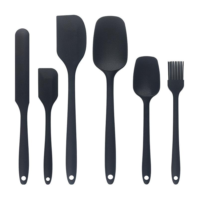 6dílná silikonová sada špachtlí, žáruvzdorné pekařské škrabky s olejovým štětcem, sada kuchyňského náčiní na pečení, míchání, vaření