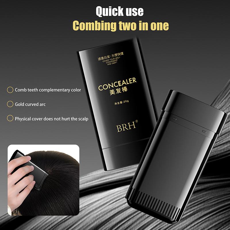 One-Time Hair Dye Pen Hair Touch-Up Stick Black Dark Brown Root Cover Up Instant Fast White Gray Hair Coverage Diy Hair Color