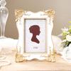 Classical Wall Mount Photo Frame With Stand Elegant Antique Gold Trim Resin Picture Frame For Living Room Bedroom Decors