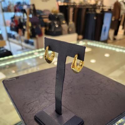 ARTRIA Kräftiger Ring E Silbernadel Ohrringe HCHEEPS0001GDF