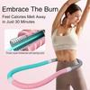 Weighted Soft Spring Hula Hoop for Adults (3lb)  Foldable, Portable Fitness Hoop for Weight Loss, Waist-Friendly & Upgraded Closed Silent Design for H