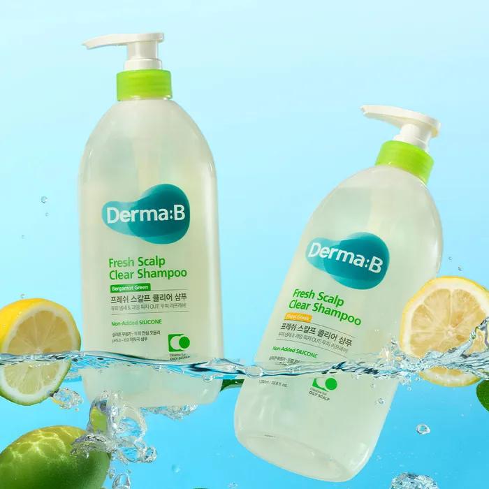 Dermabee Fresh Scalp Clear Shampoo (Floral Green) 1000ml 1+1
