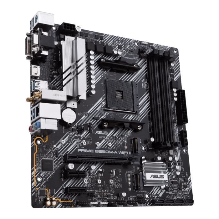 Carte mère - asus - prime b550m-a wifi ii - amd b550 - emplacement am4 micro atx