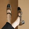 Fashion 2025 New Spring Women Pumps Round Toe Chunky Heel Shoes Genuine Leather Shoes for Women Mary Janes Ladies Shoes Retro