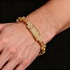 Personalisierte Hip Hop 10mm Kreuz Mikro-inlaid Zirkon Armband Herren und Damen Trend Ins Nischenschmuck