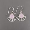 Rose Chalcedony Gemstone Jewelry, 925 Sterling Silver Earring Jewelry, Handmade Gorgeous Earring Gift For Women