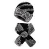 New Rex Rabbit Hair Hat Women's Winter Outdoor Scarf Set Warm Ear Protection Middle-aged and Elderly Fur Fashion