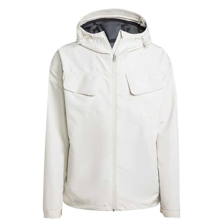 

Adidas Originals Solid Color Hooded Zip Jacket Men Jackets White JD5877 2XL