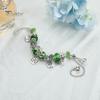 Glücksarmband, glasierter Lebensbaum, grüner Kunstkristall, Vintage, DIY, mehrere Charms, ethnischer Stil, pastoraler Armreif für Shopping, Arbeit, Party, Dating