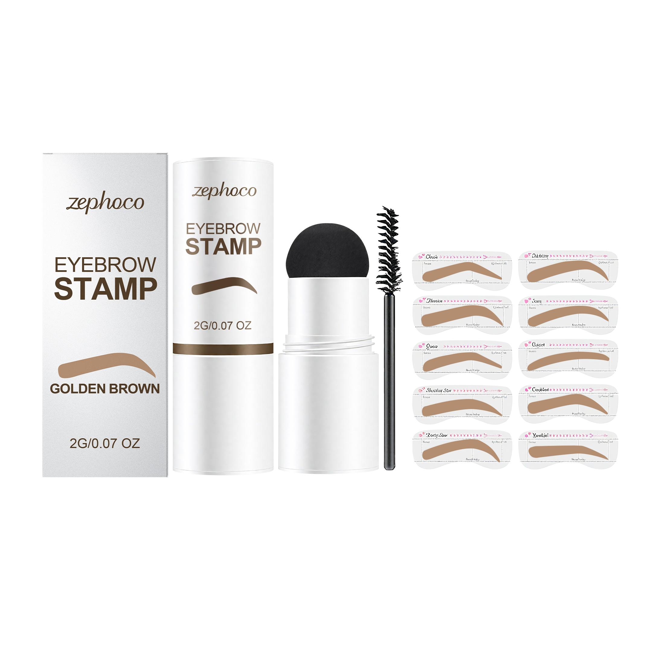 

Eyebrow Stamp Set Series Daily natural wild eyebrow shaping, convenient for filling in eyebrows when going out Golden Brown 2g