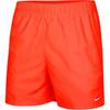 Logo Print Elastic Waist Straight Leg Casual Shorts Men Shorts Orange NESSA560-618