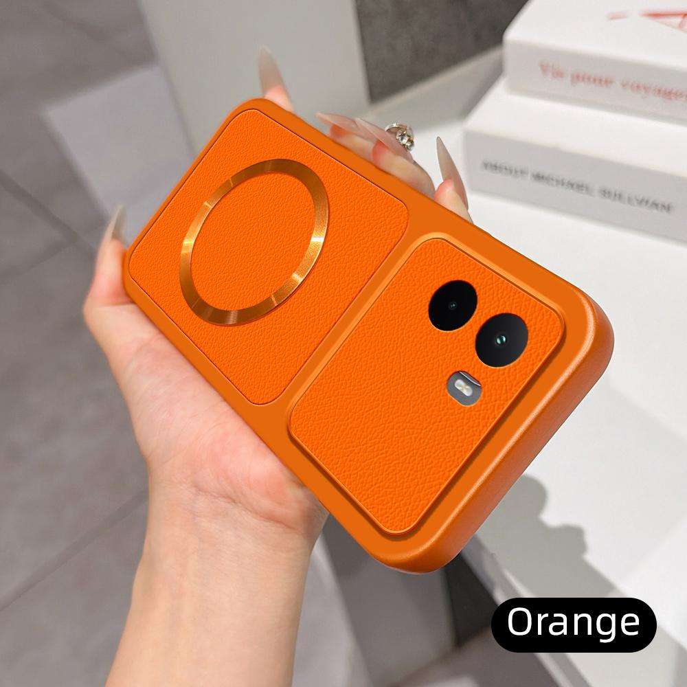 For XiaoMi POCO M7 4G Case New Lychee Pattern CD Magnetic Ring Ultra-Thin Cover For MI Poco m7 4G Shockproof Bumper Funda