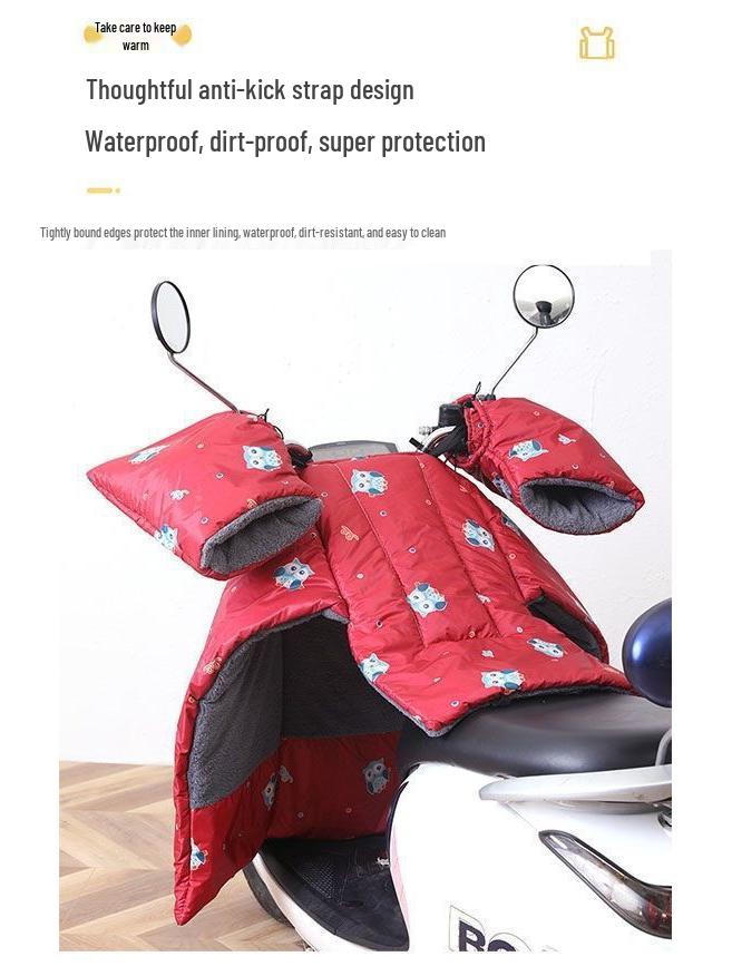 Coldproof Waterproof Insulated Split Electric Motorcycle Fleece