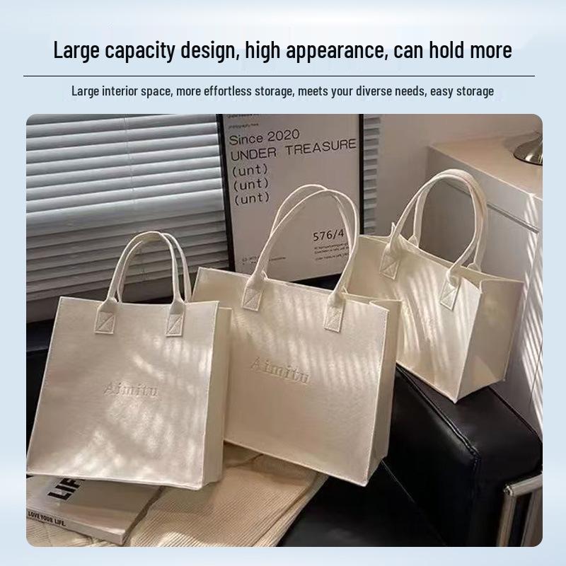 Hochwertige, geräumige Filztasche für Damen, ideal als Souvenir-Geschenktasche
