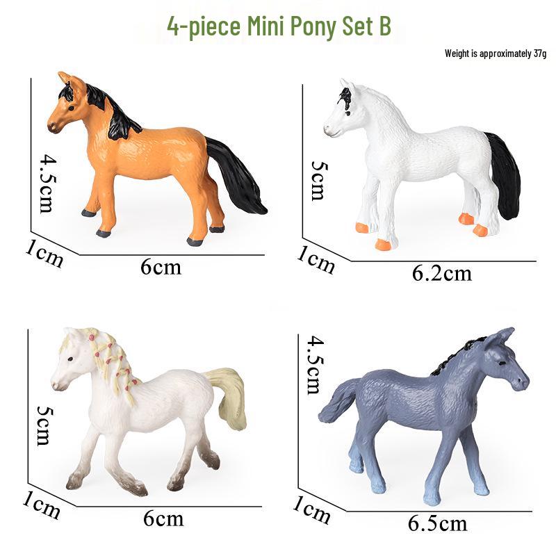 Children's Prancing Horse and Jockey Toy Set