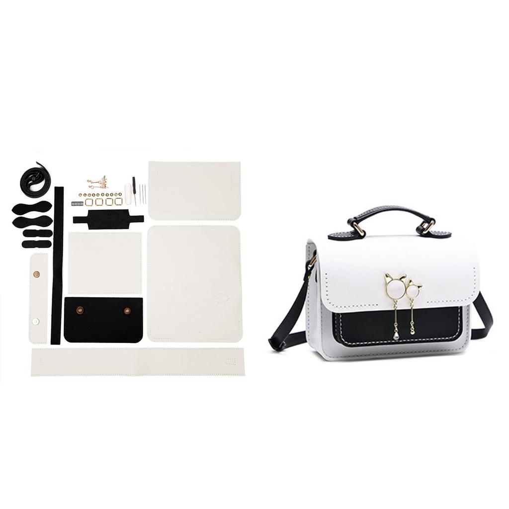 DIY Women Shoulder Bag Fashion Crossbody Bags Pu Leather Handbags Accessories Adjustable Strap Craft Gift for Girls