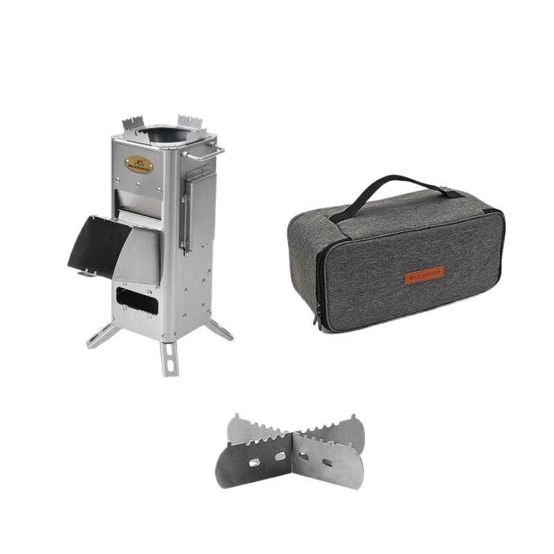 Wild Hunter Portable Stainless Steel Rocket Wood Stove