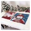Snögubbe Jul Placemats Jul Bordstabletter Matsalsdekor Värmebeständiga Julbordsunderlägg