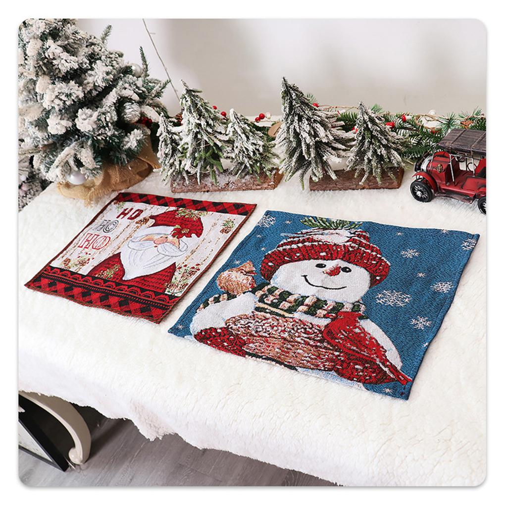 Snögubbe Jul Placemats Jul Bordstabletter Matsalsdekor Värmebeständiga Julbordsunderlägg