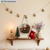 2D Flat Rustic Aluminium Christmas Sign - Navidad Figurine Ornaments with Santa Claus Pattern - Ideal for Front Door, Wall, Porch, Fence Decor